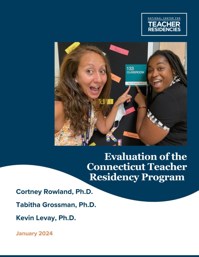 Connecticut Teacher Residency Program Evaluation Report JPG Cover